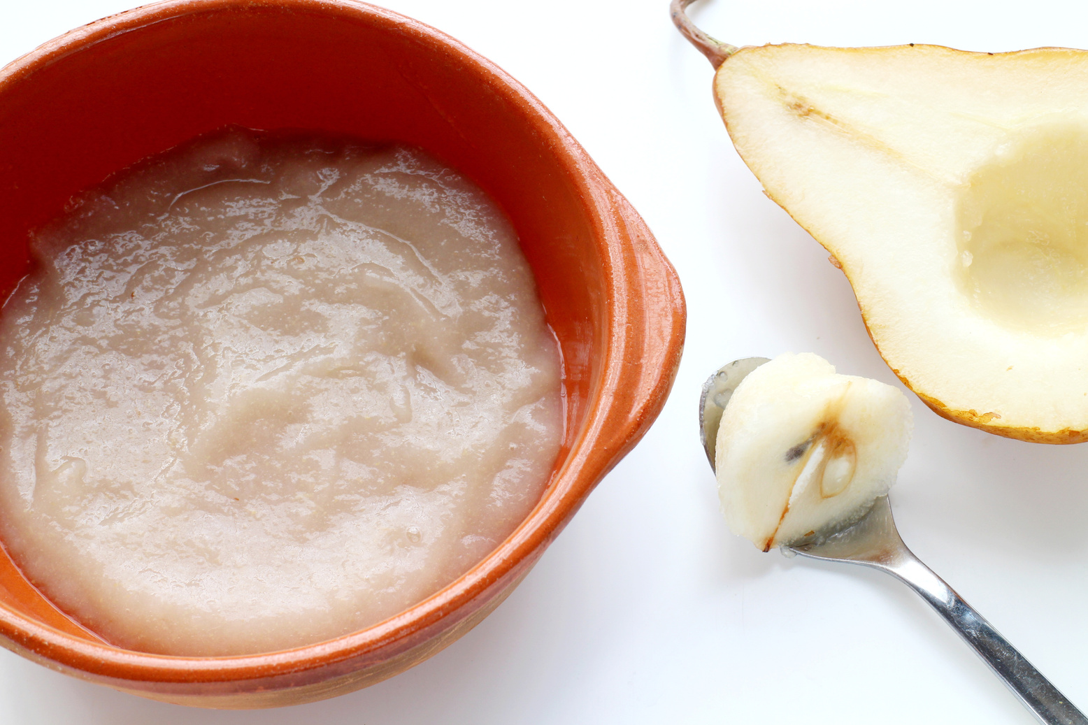 Pear baby food puree